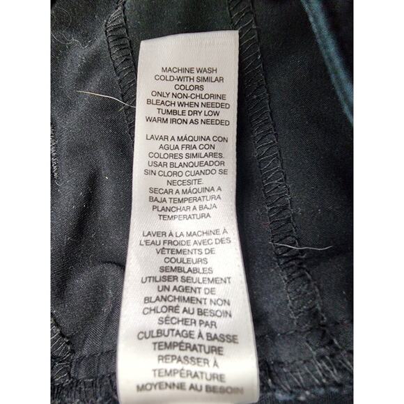 Chico's Pants Womens 0.5 S/6 Black So Slimming Mid Rise Cuffed Crop Leg Office - Picture 6 of 13